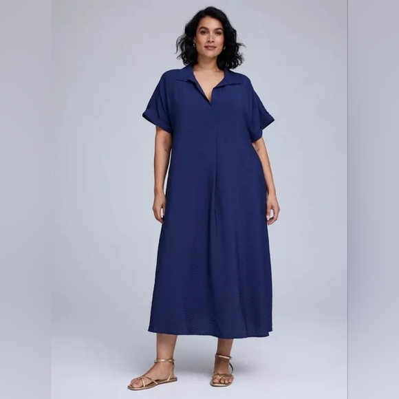 torrid Dresses & Skirts - Torrid Belle Isle Dolman Short Sleeve Lagenlook Maxi Dress Size 2X 18 20 NWT